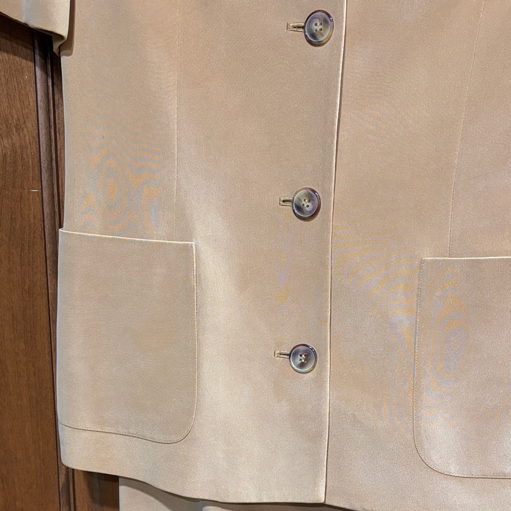 Evan Picone Tan Blazer and Skirt set SZ 6 - Picture 4 of 13
